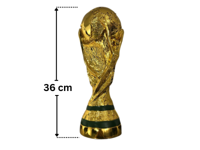 World Cup Sports Football Trophy Resin 36cm