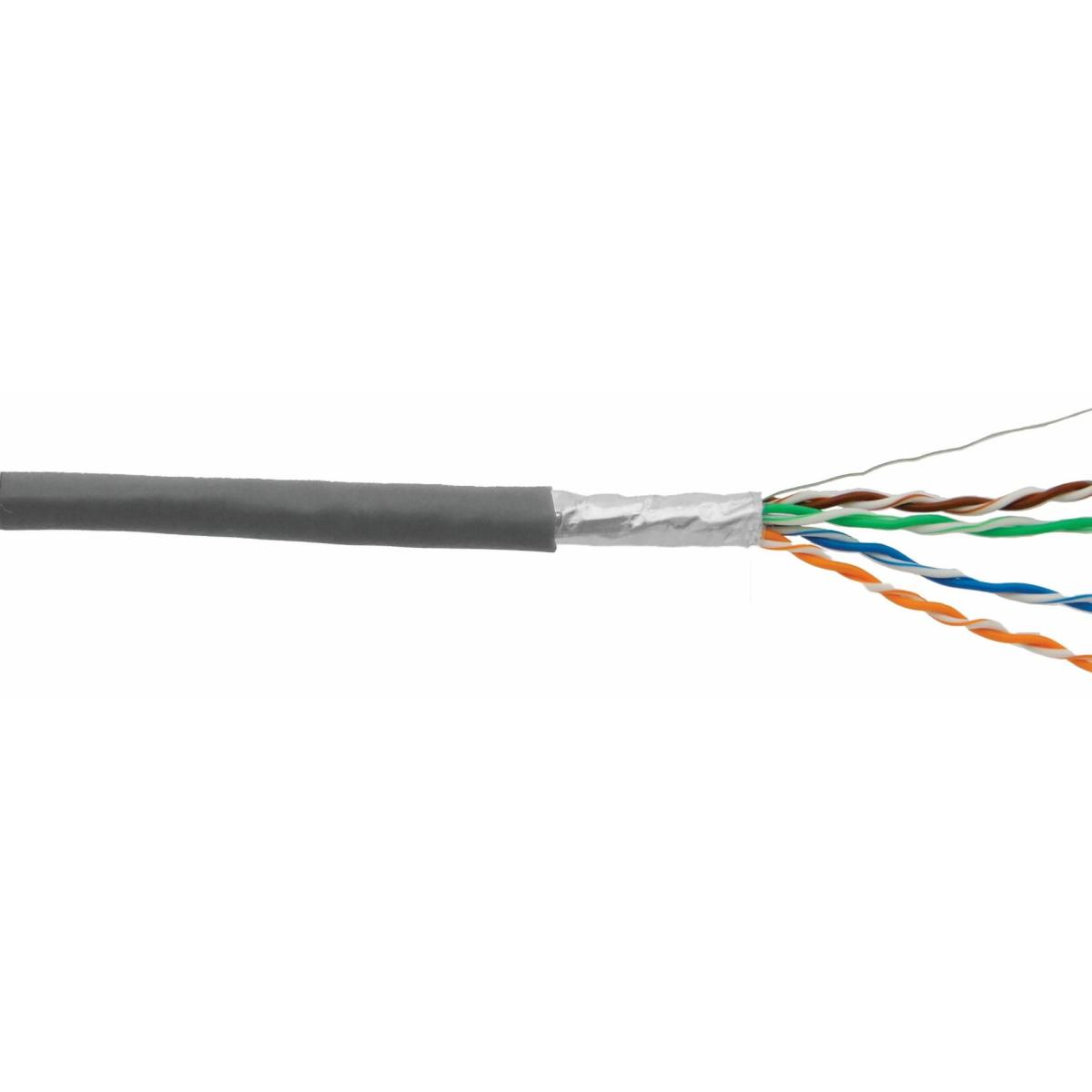 D-Link Cat6 FTP Cable Roll, 305m, 23AWG, Grey � Shielded Ethernet Cable