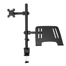 Monitor Desk Mount with Extra Laptop Tray Up to 32" MODEL M076 | BRACKETS